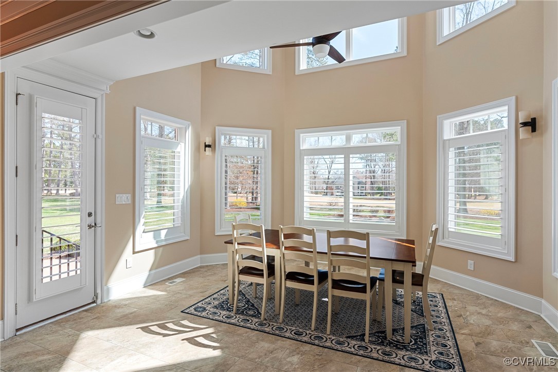 14424 Riverside Drive Ashland, VA 23005 - Photo 9 of 40 Dining area with recessed lighting, visible vents,