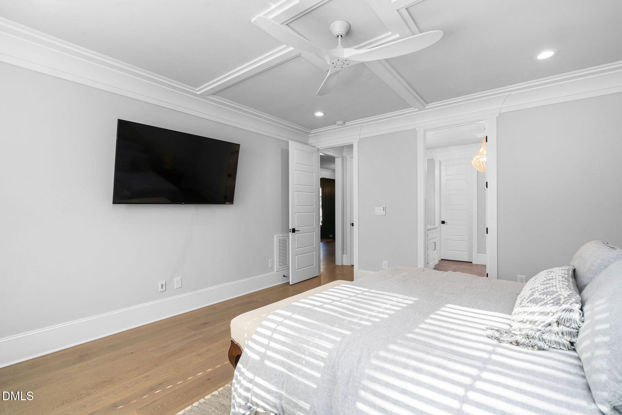 3417 Edgemont Drive Raleigh, NC 27612 - Photo 23 of 70 a bedroom with a bed tv and a window