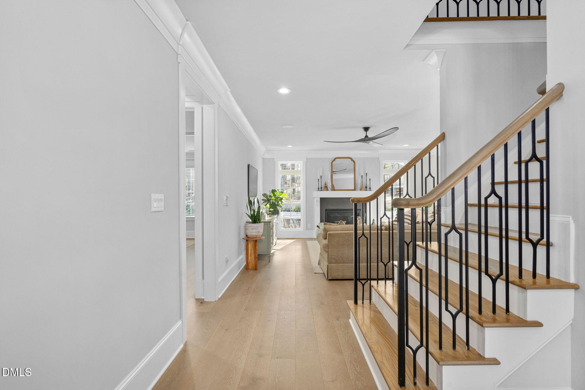 3417 Edgemont Drive Raleigh, NC 27612 - Photo 4 of 70 a view of entryway and hall with wooden floor
