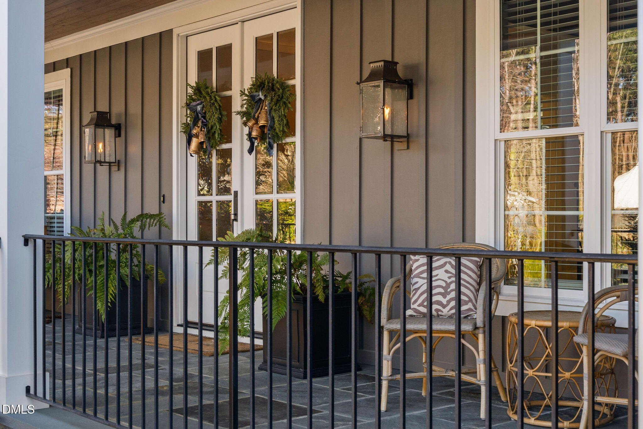3417 Edgemont Drive Raleigh, NC 27612 - Photo 48 of 70 a view of a balcony with a potted plant