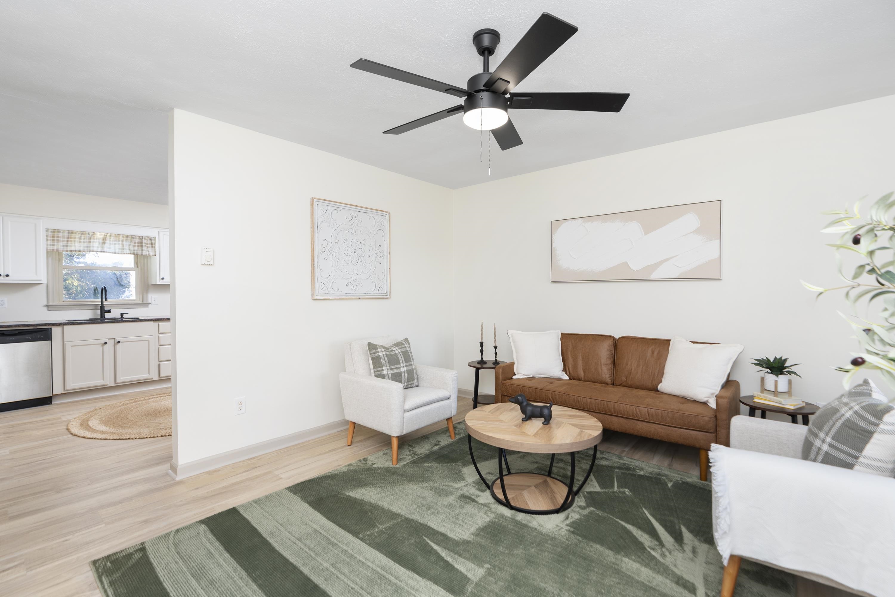 1624 Packard Street Staunton, VA 24401 - Photo 5 of 28 a living room with furniture and a view of kitchen