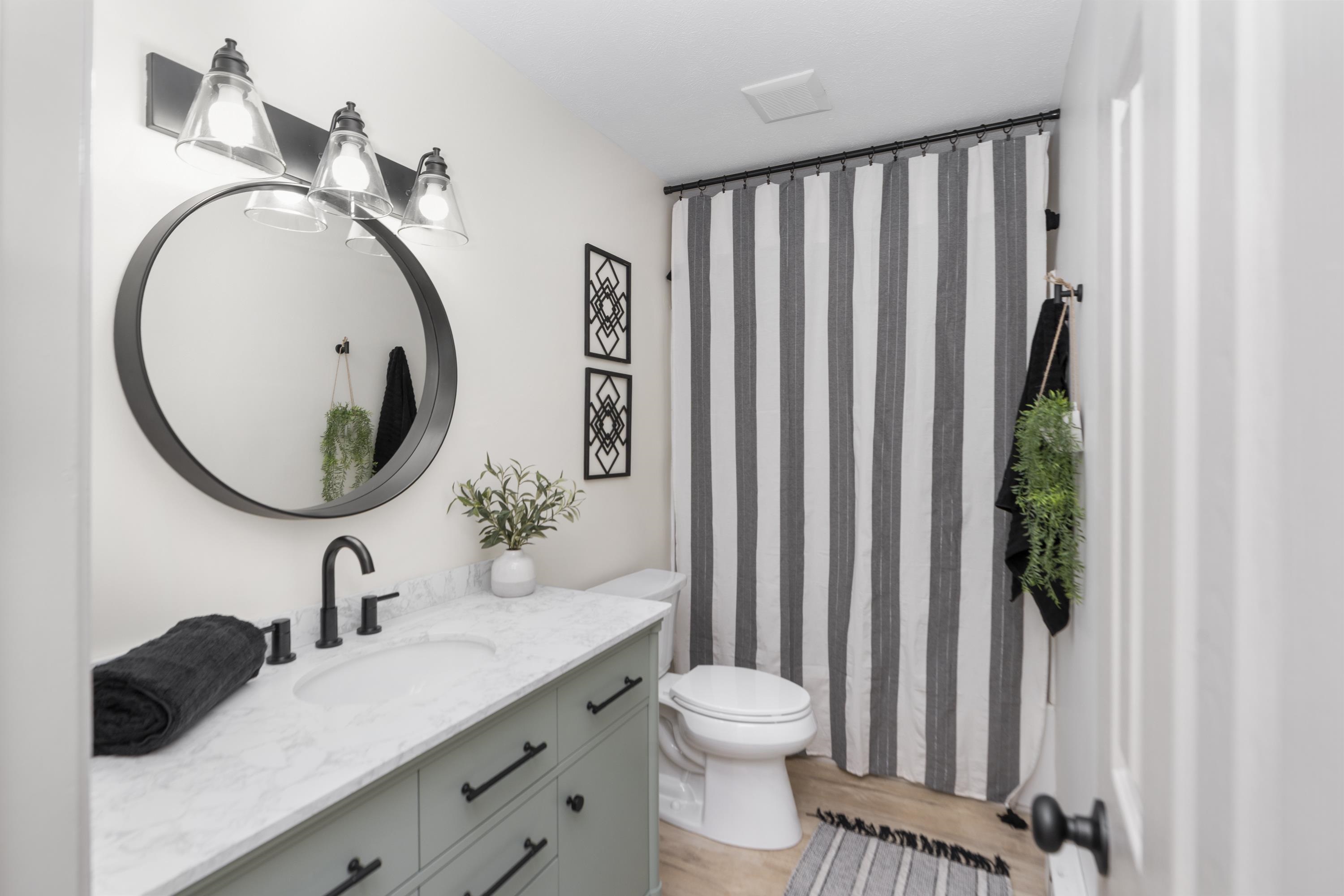 1624 Packard Street Staunton, VA 24401 - Photo 10 of 28 a bathroom with a toilet a sink and a mirror
