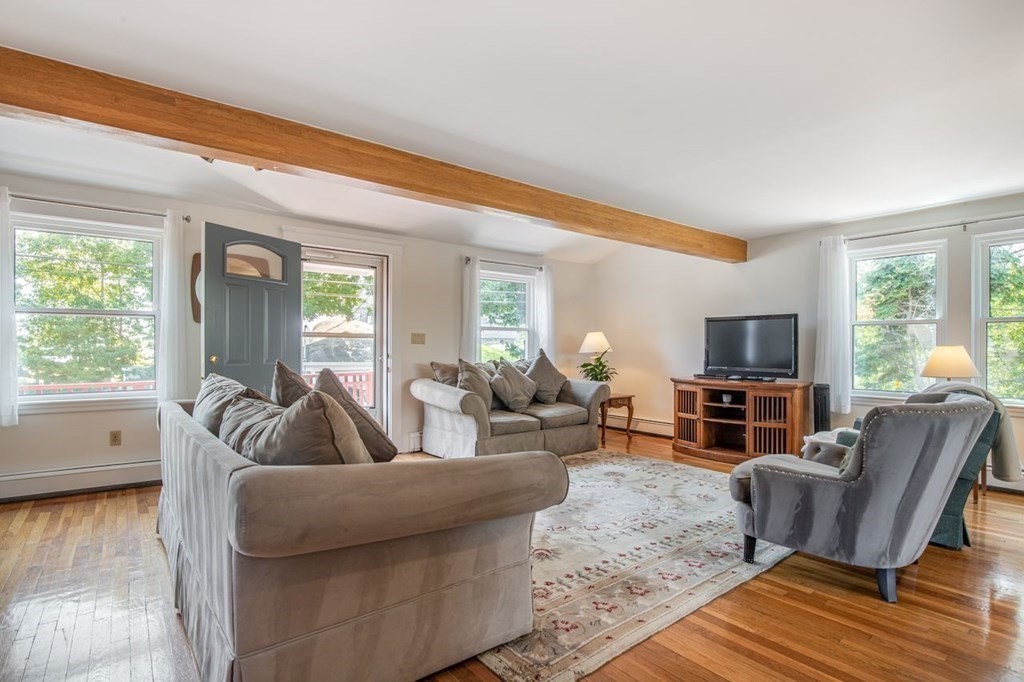23 Cliff Road Gloucester, MA 01930 - Photo 8 of 37 a living room with furniture or couch and a flat screen tv