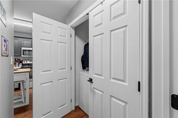 a view of closet area