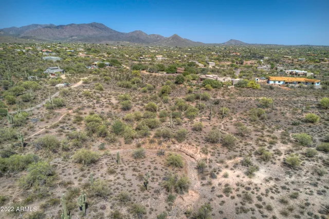 a view of city and mountain