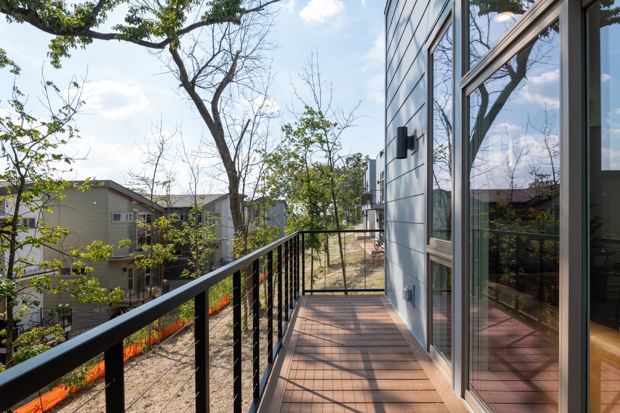 3026 Edwin Street Nashville, TN 37207 - Photo 16 of 48 a view of a balcony with wooden fence and floor