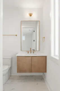 a bathroom with a bathtub and a sink