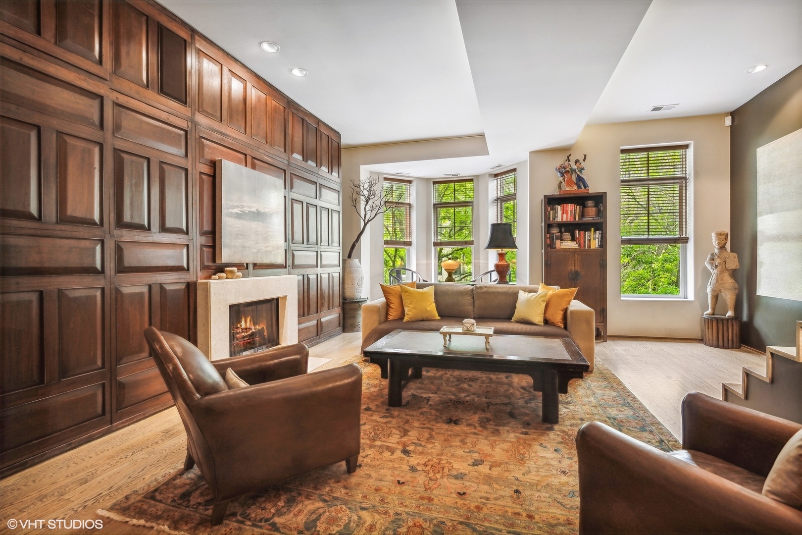24 East Division Street Chicago, IL 60610 - Photo 48 of 52 a living room with furniture fireplace and a large window