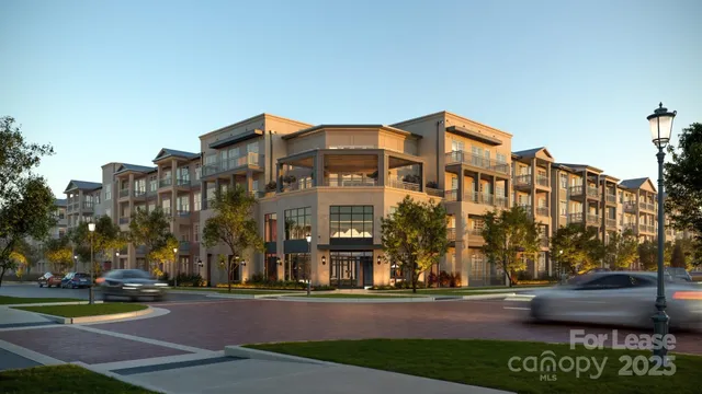 a front view of a building