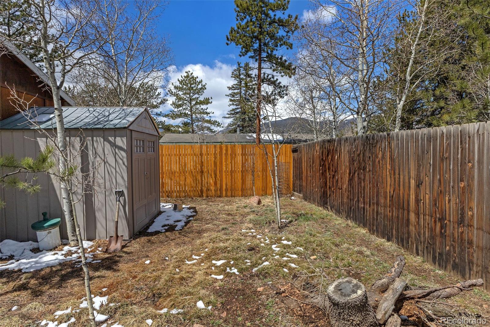 161 Sullivan Street Bailey, CO 80421 - Photo 24 of 32 a view of backyard with wooden fence