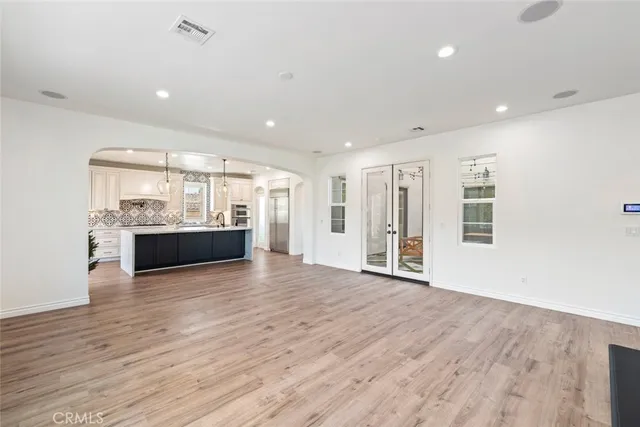 a balcony with an outdoor space