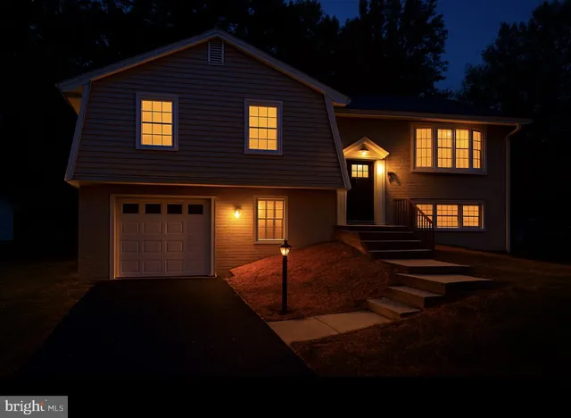 a front view of a house