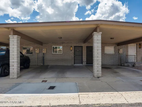 a black white house with outdoor space