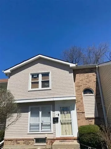 a front view of a house