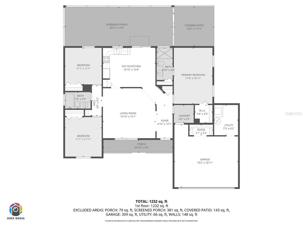 7670 Southwest 80th Place Ocala, FL 34476 - Photo 44 of 44 a picture of a room with a floor plan