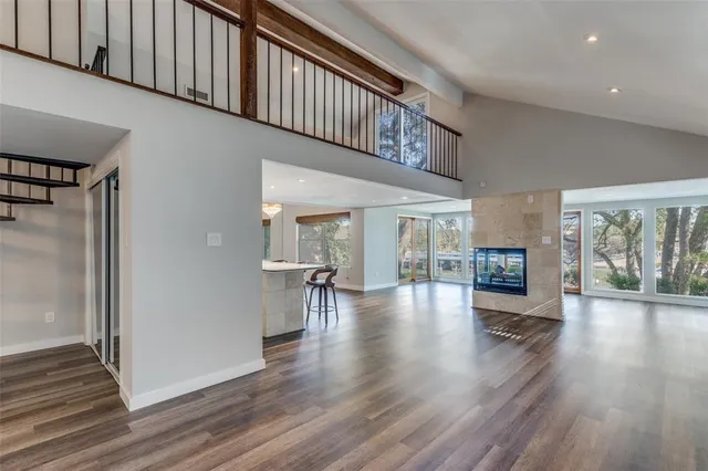wooden floor in a hall with an entryway and wooden floor