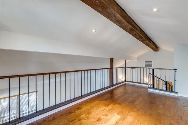 a view of staircase in room