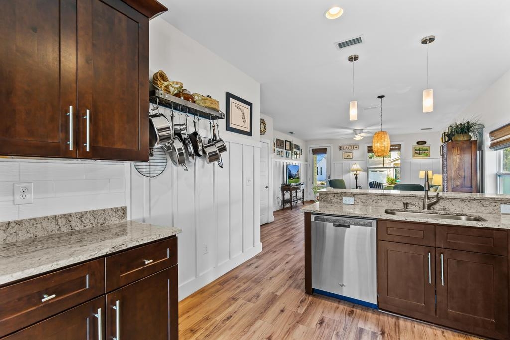 311 E Street St. Augustine, FL 32080 - Photo 12 of 39 a kitchen with a sink cabinets and wooden floor