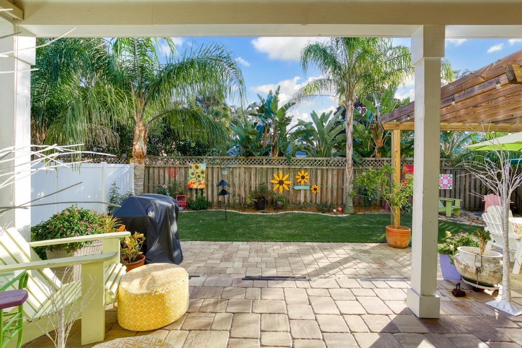 311 E Street St. Augustine, FL 32080 - Photo 22 of 39 a garden view with a seating space