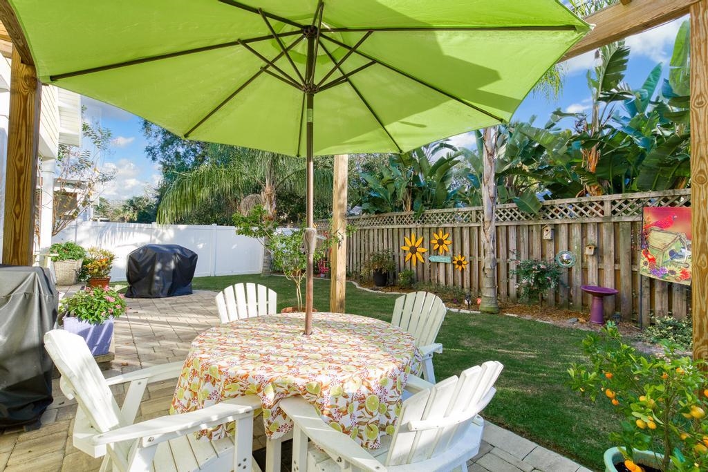 311 E Street St. Augustine, FL 32080 - Photo 30 of 39 a view of a patio with furniture