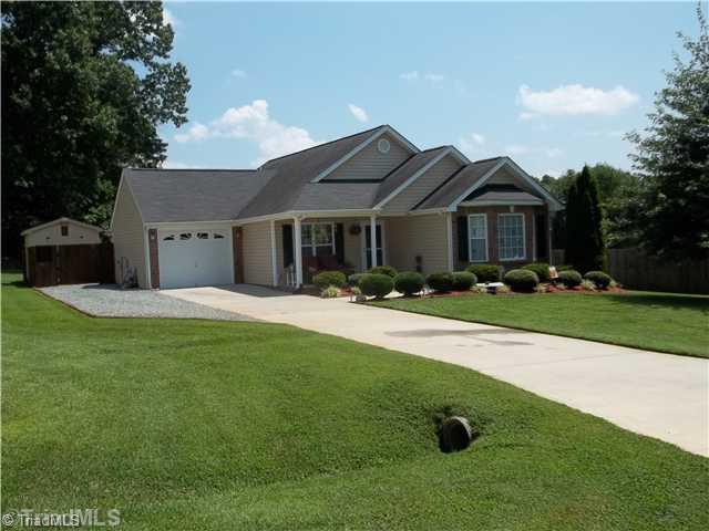 203 Falcon Road Gibsonville, NC 27249 - Photo 1 of 16 Exterior Front. Welcome Home to 203 Falcon Road! Enjoy relaxing on the Front Porch!