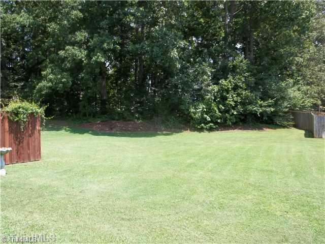 203 Falcon Road Gibsonville, NC 27249 - Photo 16 of 16 Yard/Garden. Large Back Yard with room for Fun in the Sun and Natural area too!