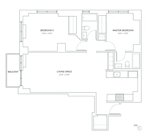 $6,580 | 560 West 43rd Street, Unit 9K | Hell's Kitchen