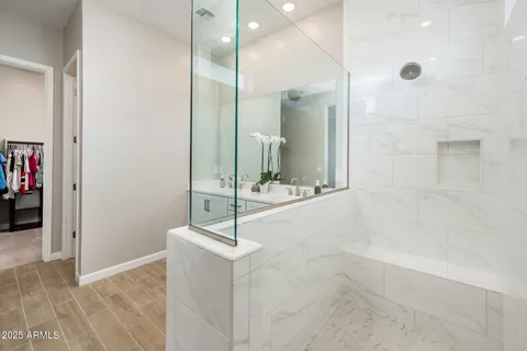 a front view of a house with a tub