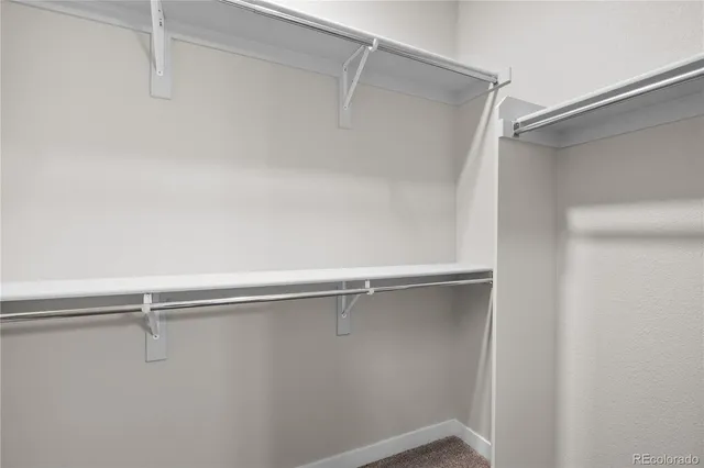 a close view of closet