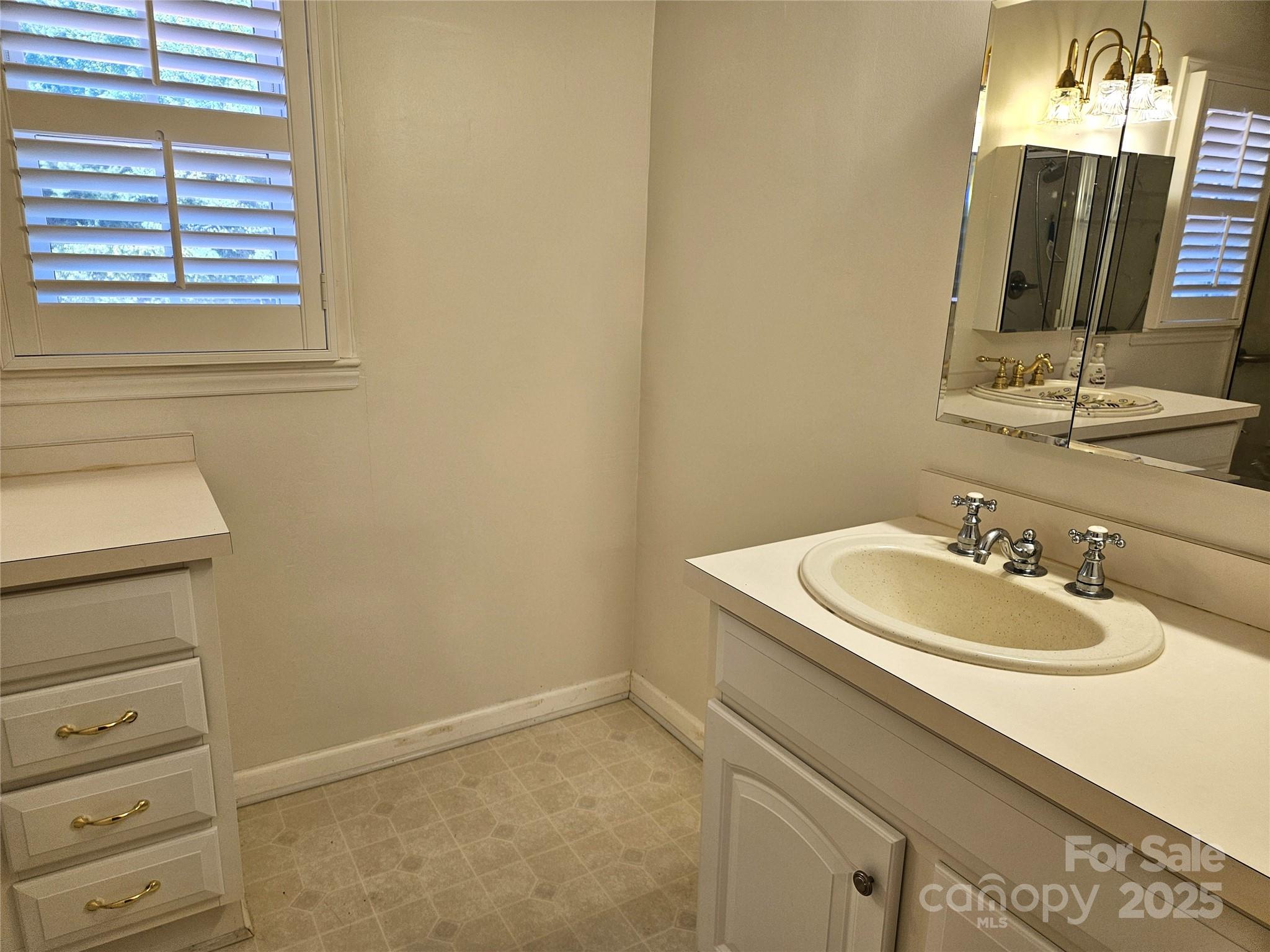10670 Troutman Road Midland, NC 28107 - Photo 14 of 38 a bathroom with a sink and a mirror