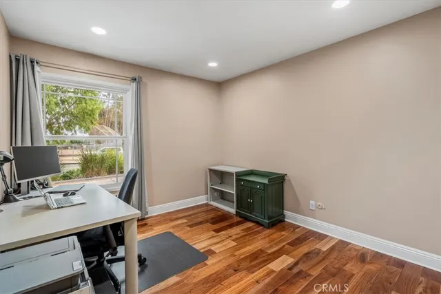 a room with furniture and a window