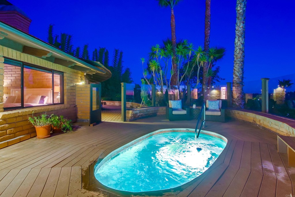 1256 Rancho Encinitas Drive Encinitas, CA 92024 - Photo 24 of 28 a swimming pool with outdoor seating and yard