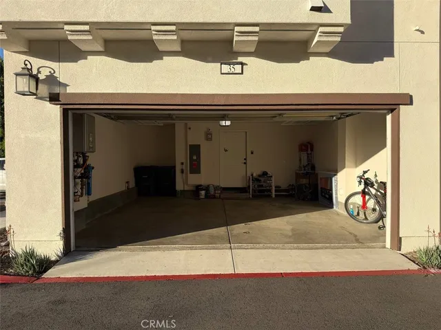 a utility room with closet
