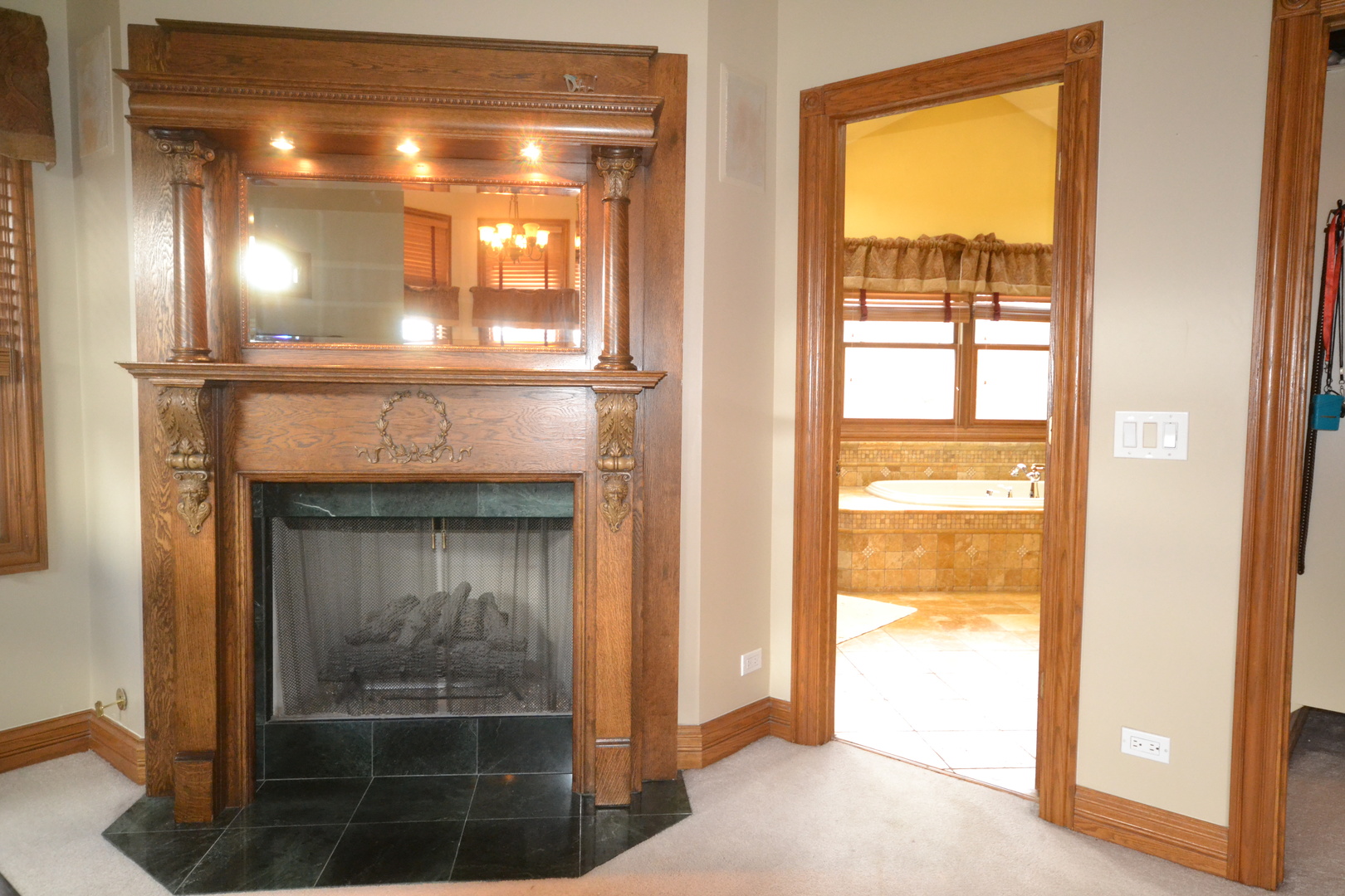 9N313 Muirhead Road Elgin, IL 60124 - Photo 24 of 61 a view of an empty room with a fireplace and a window