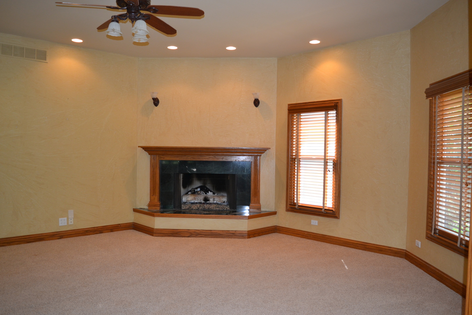 9N313 Muirhead Road Elgin, IL 60124 - Photo 8 of 61 a view of an empty room with a fireplace and a window