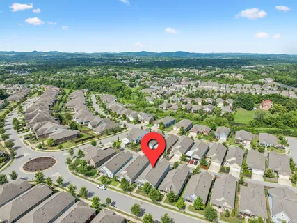 a view of city and mountain