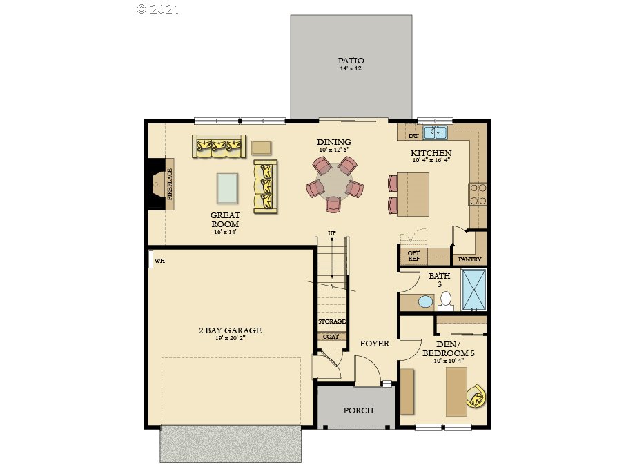 38471 Maple Street, Unit HS 12 Sandy, OR 97055 - Photo 2 of 3 a picture of a floor plan