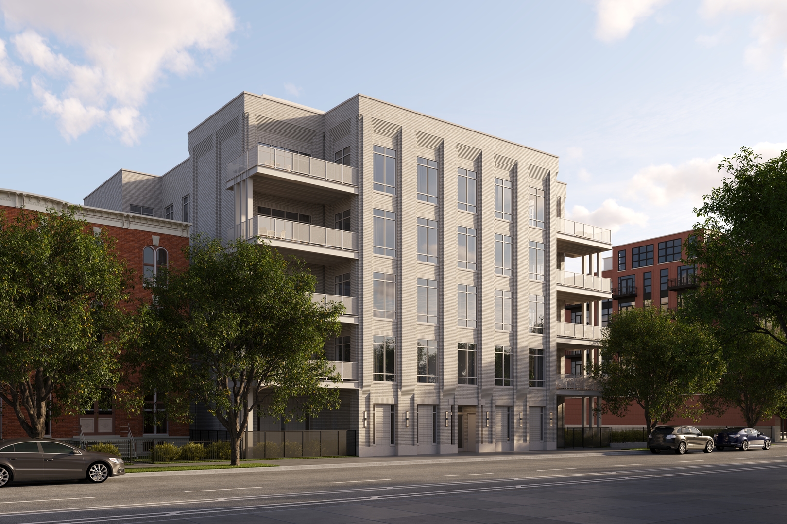 1282 West Washington Boulevard, Unit 2A Chicago, IL 60607 - Photo 1 of 2 a city street lined with buildings and trees