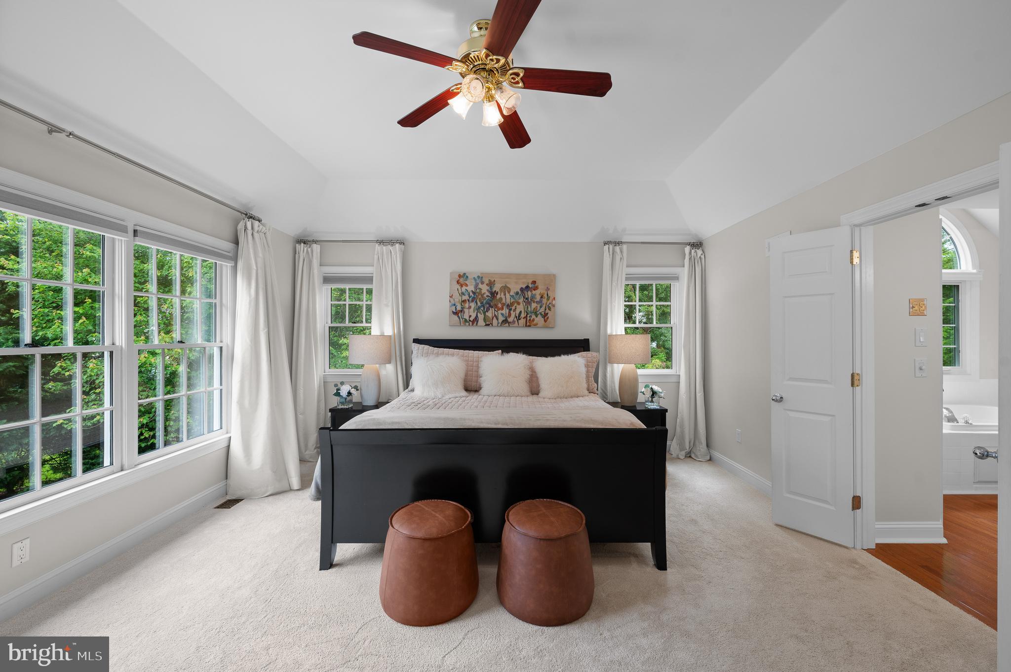 704 Turnbridge Road Wayne, PA 19087 - Photo 38 of 64 a spacious bedroom with a bed and a large window