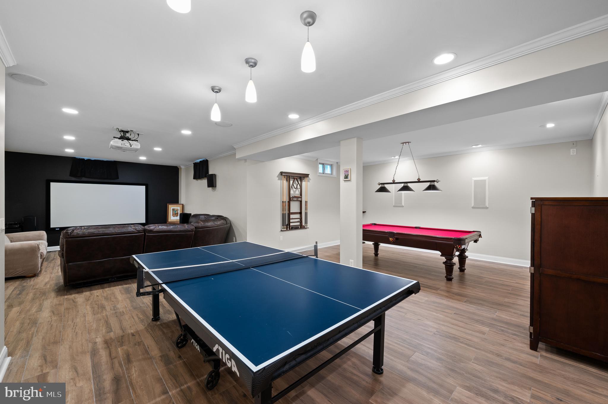 704 Turnbridge Road Wayne, PA 19087 - Photo 46 of 64 a room with wooden furniture and pool table