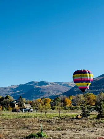 a view of an outdoor space and mountain view