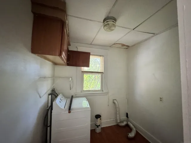 a room with storage and utility