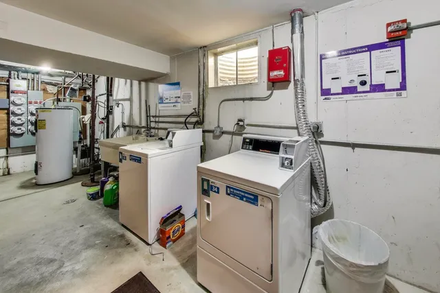 a room with storage and utility