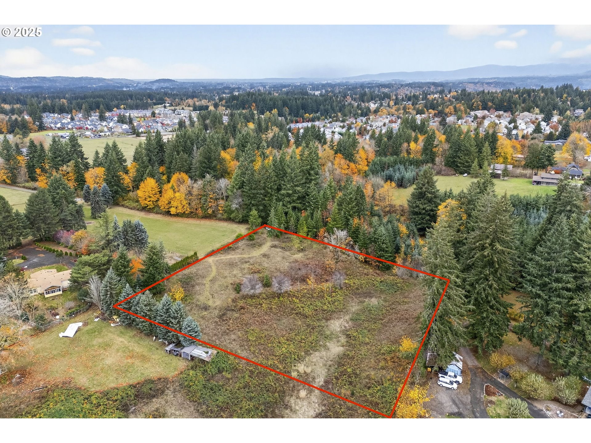 0 Southeast Jacoby Road Southeast, Unit 800 Sandy, OR 97055 - Photo 3 of 5 an aerial view of residential houses with outdoor space and ocean view