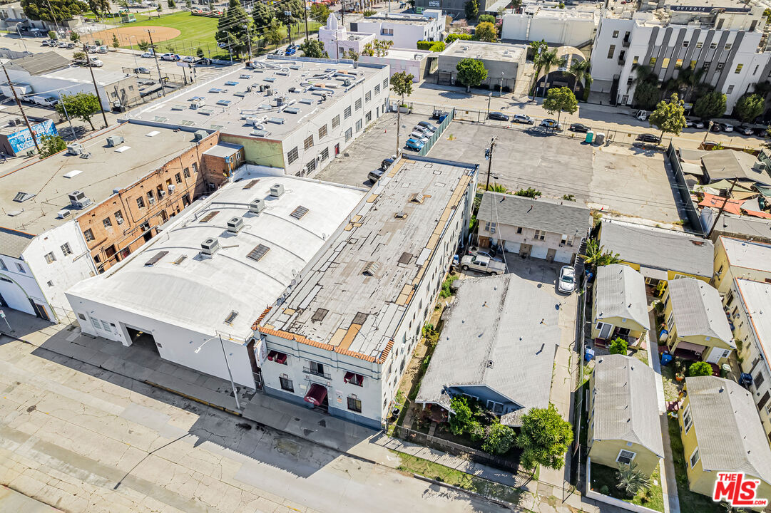 1042 Wilcox Avenue Los Angeles, CA 90038 - Photo 19 of 24 an aerial view of a city with lots of residential buildings