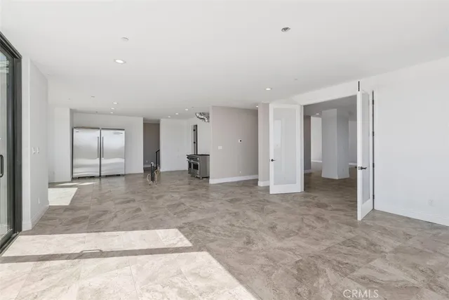 a view of a city from a balcony