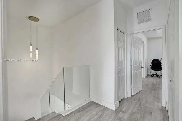 a view of a room with closet