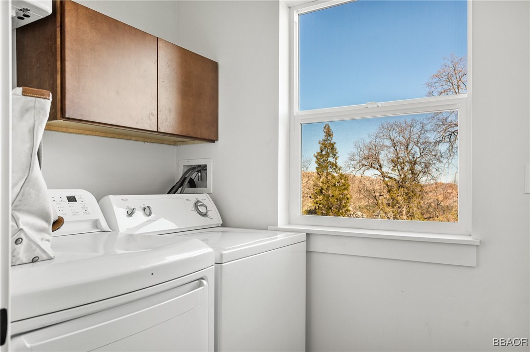 26880 Abner Drive Lake Arrowhead, CA 92352 - Photo 29 of 36 a utility room with dryer and washer