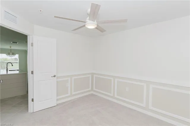 a view of an empty room