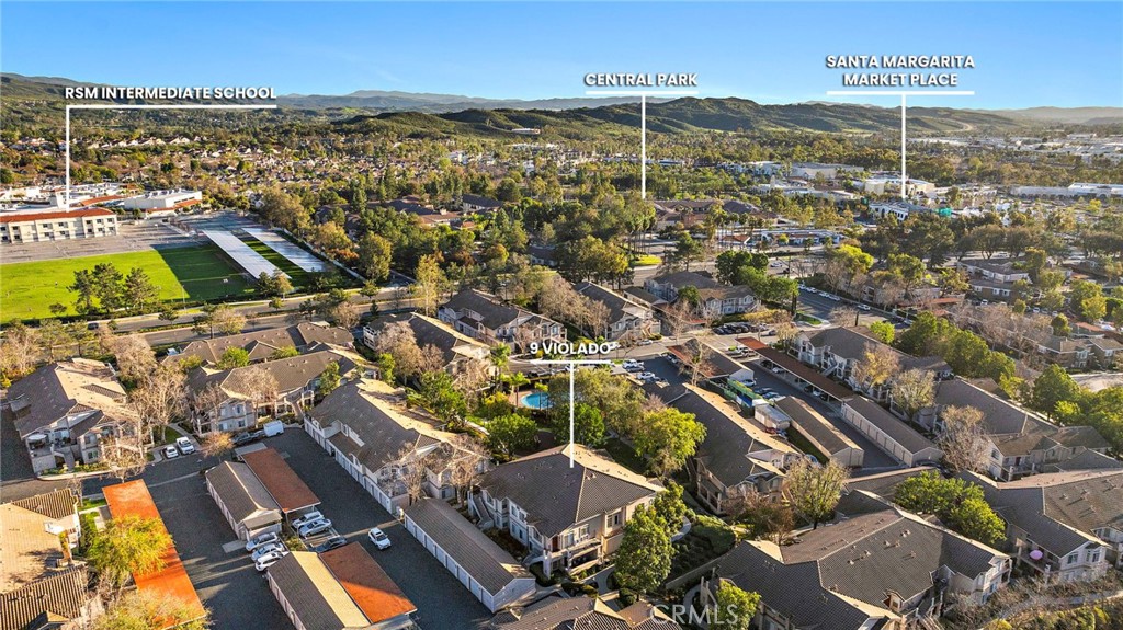 9 Violado Rancho Santa Margarita, CA 92688 - Photo 37 of 41 an aerial view of residential houses with outdoor space